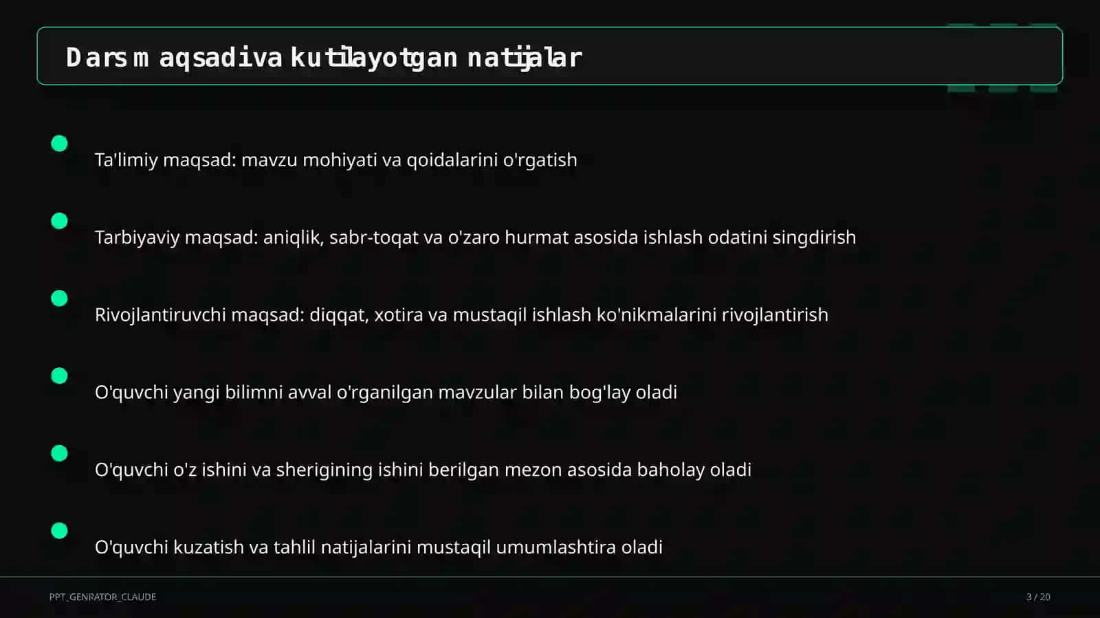 Diagramma va jadvallar bilan ishlash (4-sinf) 3