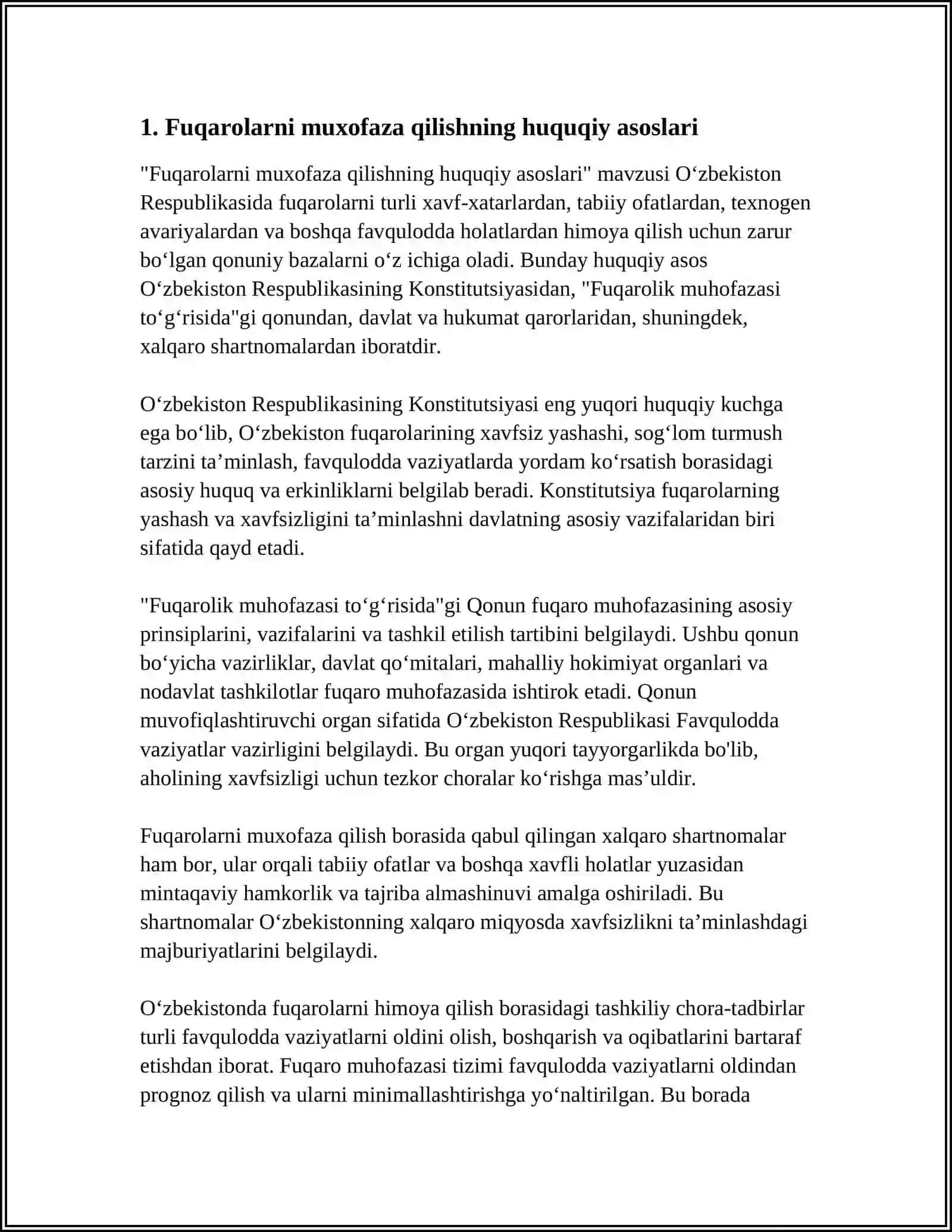 FUQAROLARNI MUXOFAZA QILISHNING ASOSLARI VA XUSUSIYATLARI 3