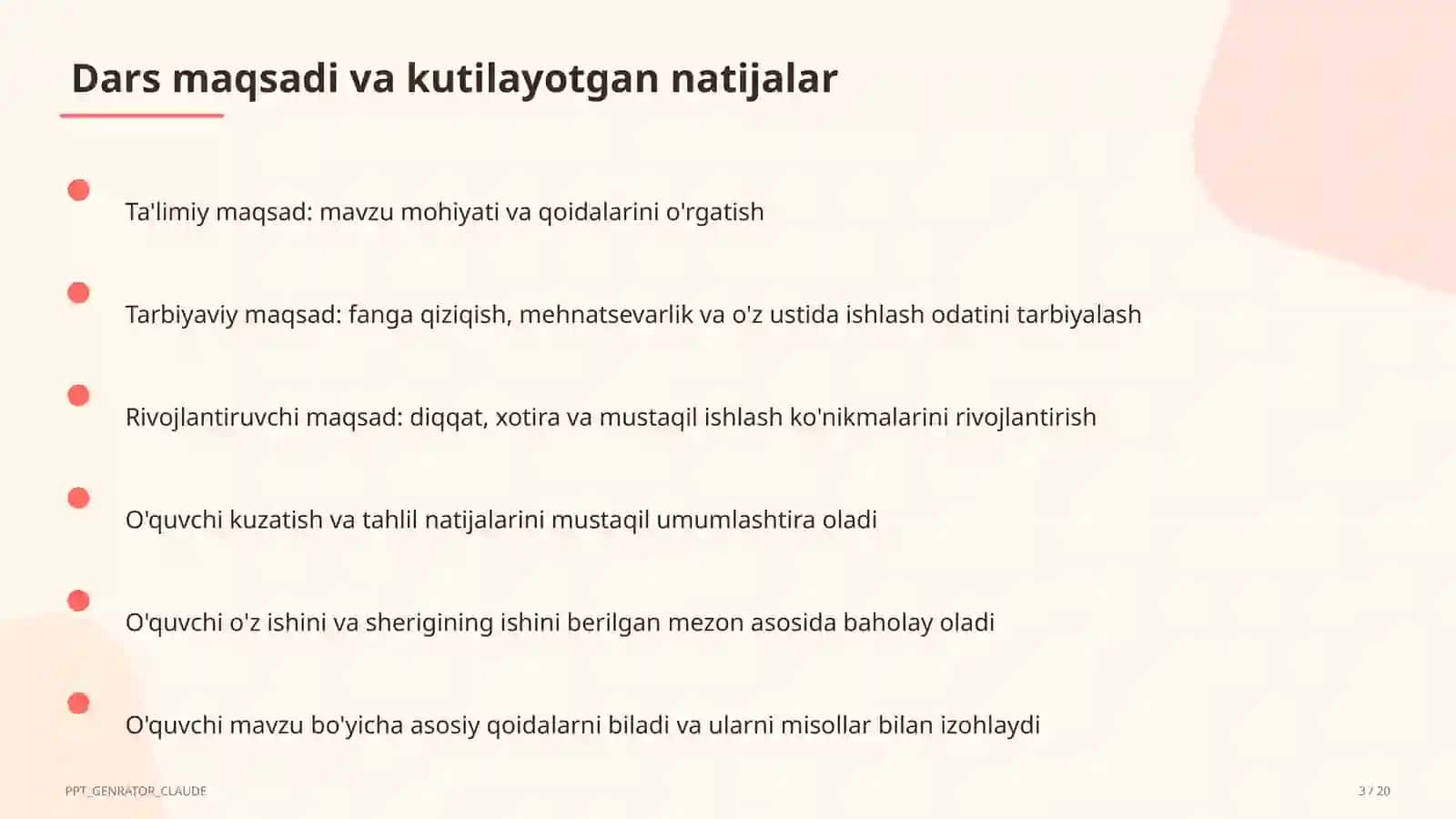 Algoritmlarning turlari: chiziqli, tarmoqlanuvchi, takrorlanuvchi (8-sinf) 3