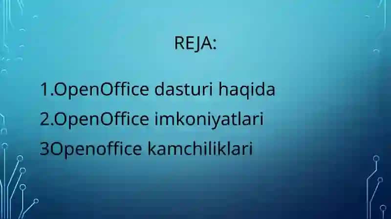 OpenOffice Impress Taqdimot Dasturi 3