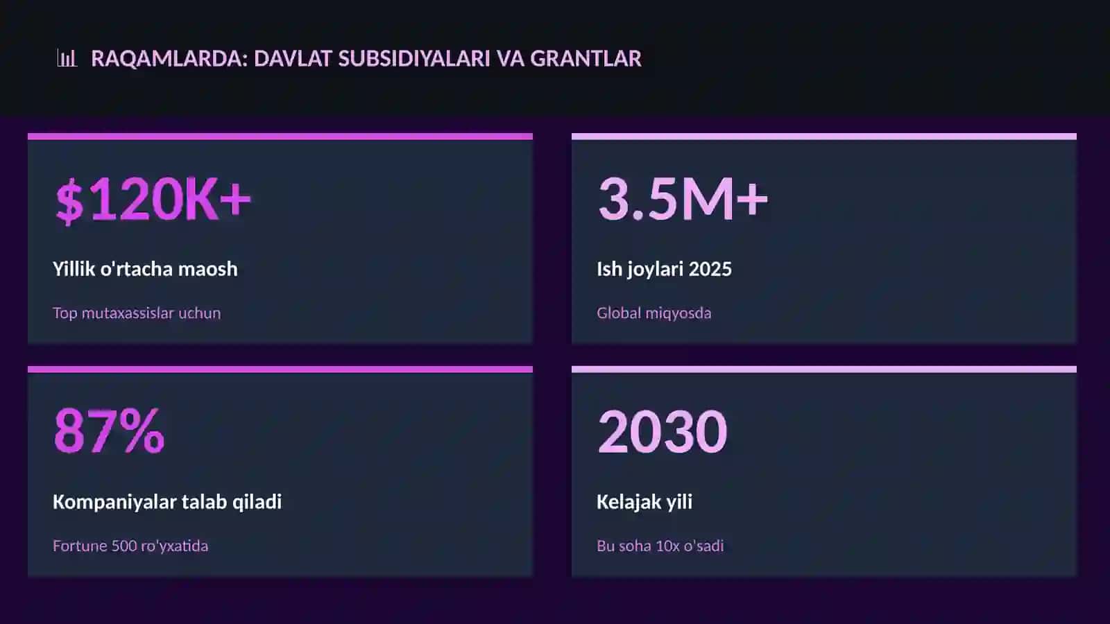 Davlat Subsidiyalari va Grantlar 3