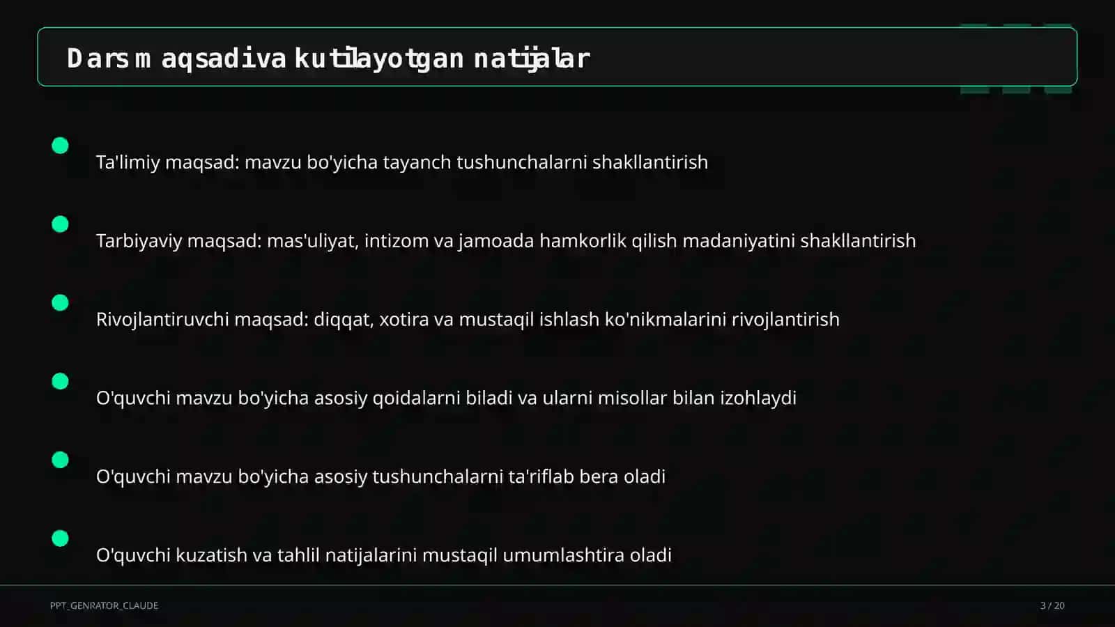 Me'morchilik yodgorliklari: Registon va Ichan-qal'a (6-sinf) 3