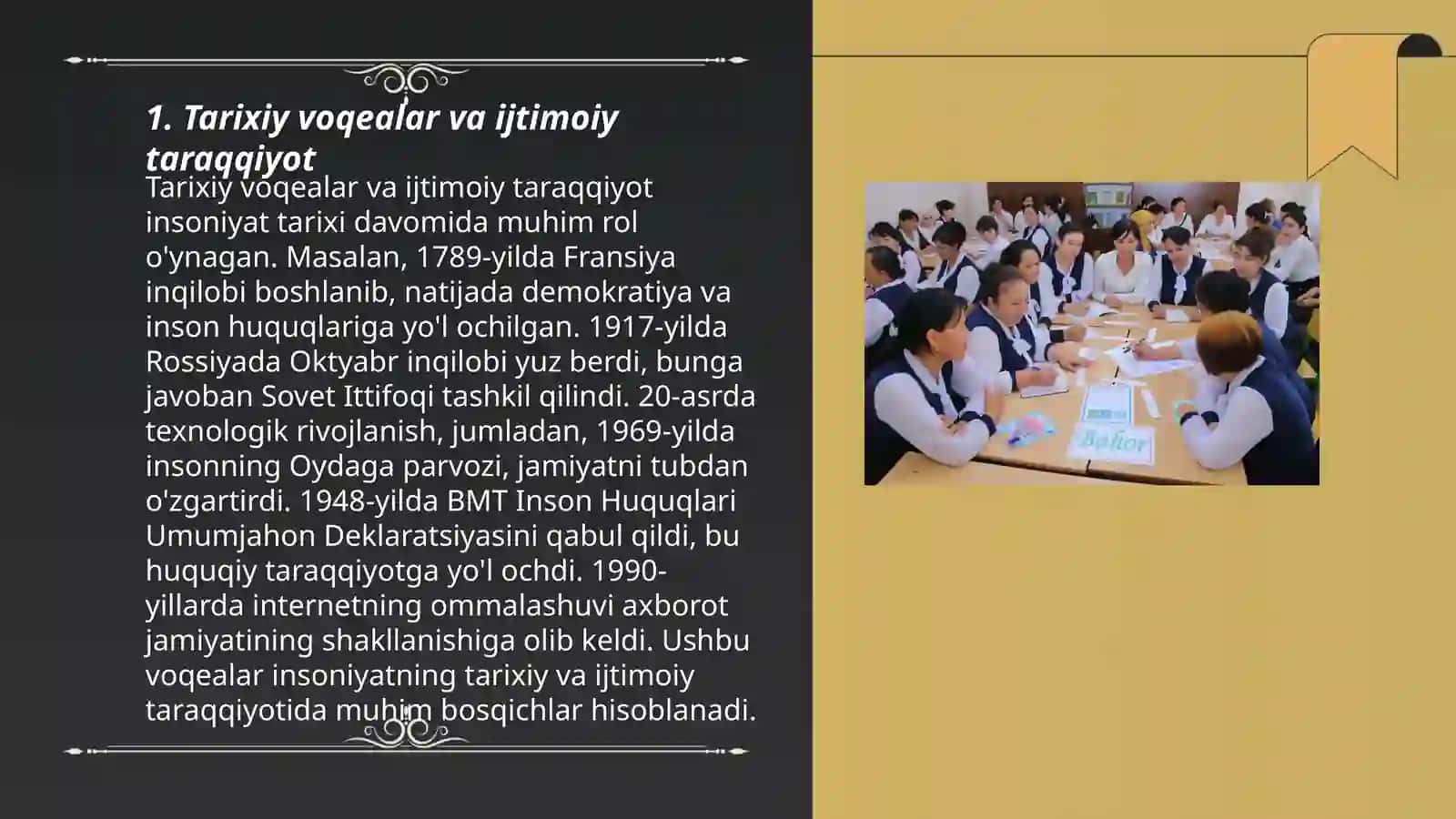 Tarixiy voqealar va ijtimoiy taraqqiyot 3