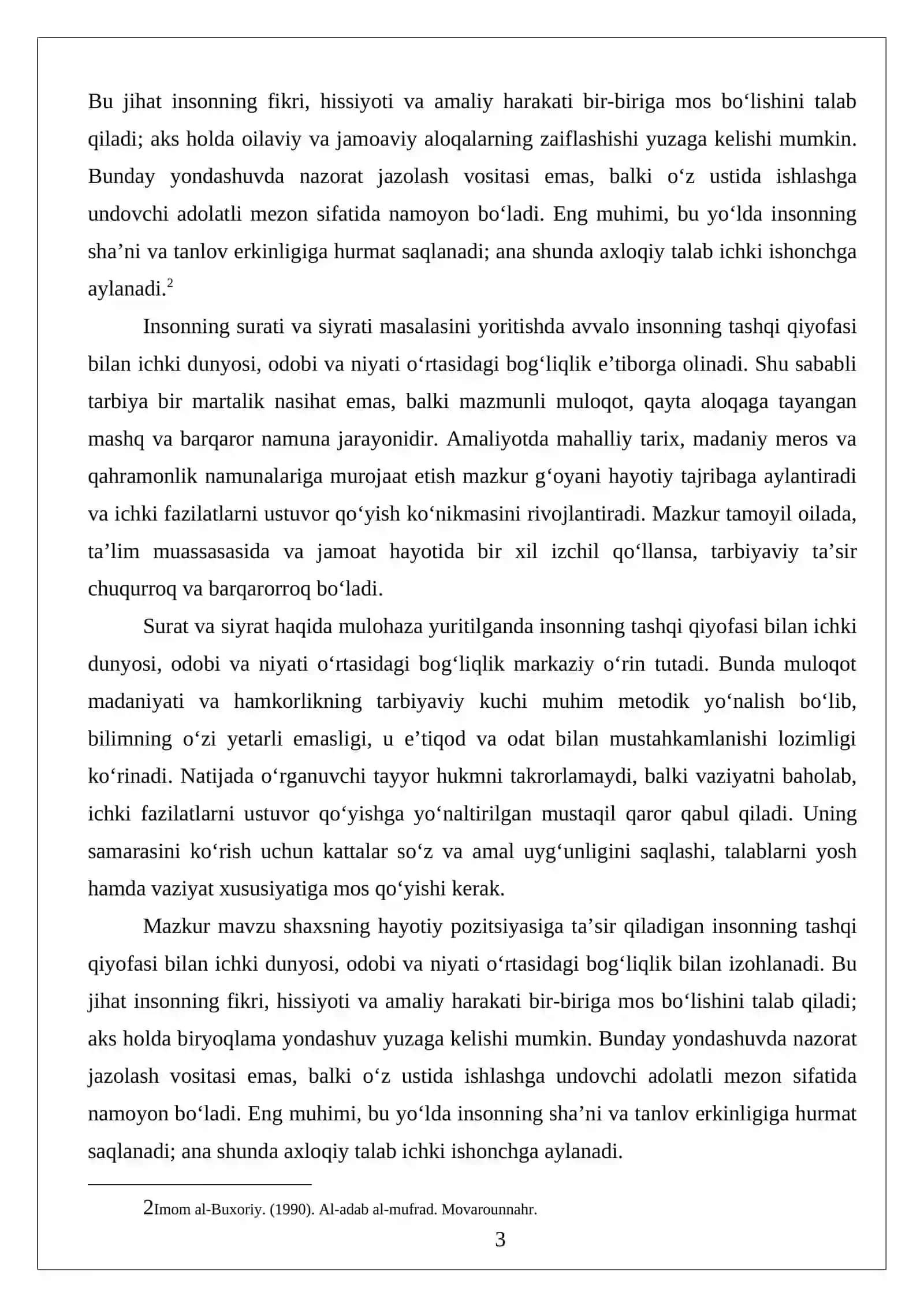 Insonning surati va siyrati 3