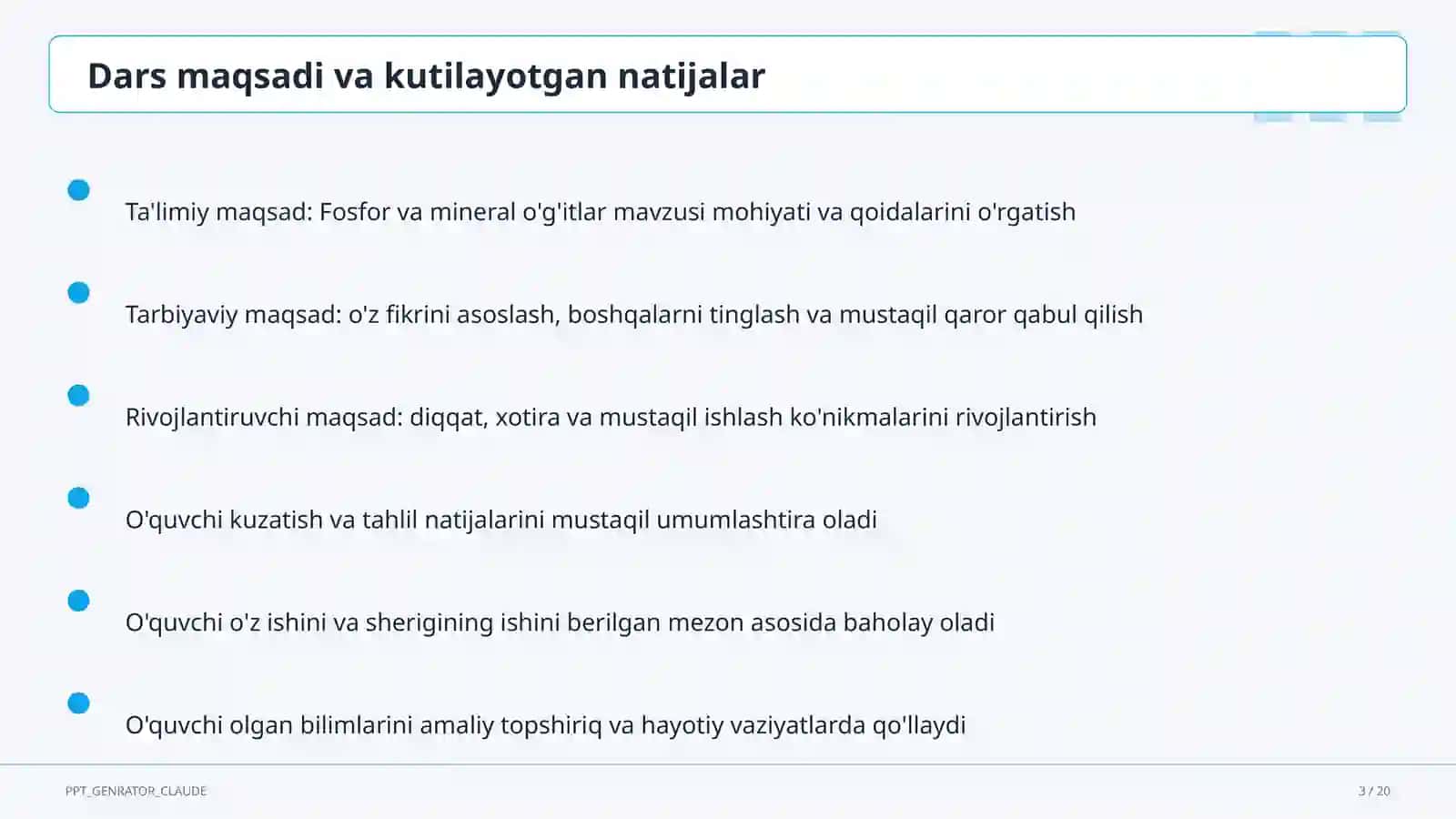 Fosfor va mineral o'g'itlar (9-sinf) 3