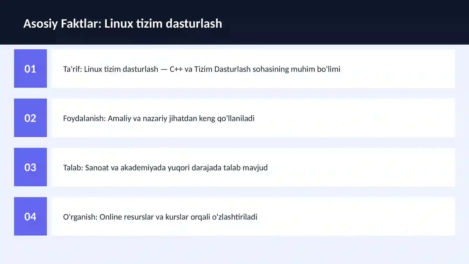 C++ VA TIZIM DASTURLASH 3