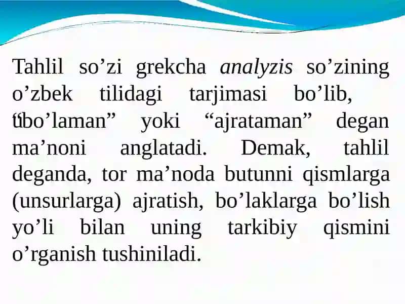 Xo’jalik faoliyati tahlili 3