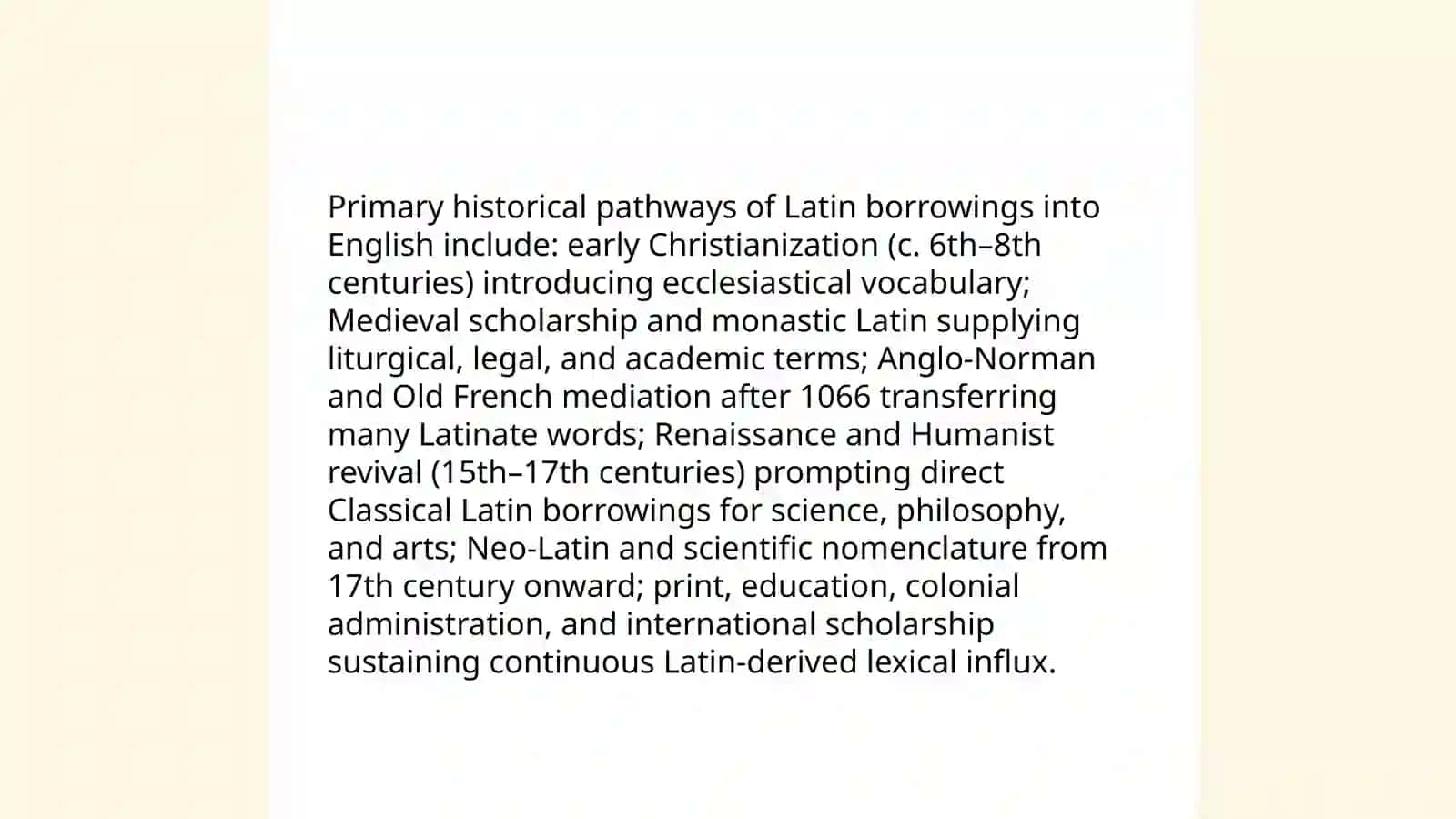 Latin borrowings 3