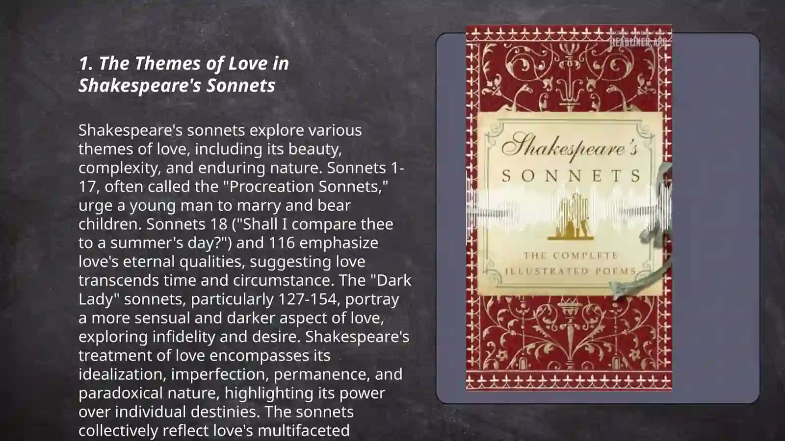 Shakespeare's sonnets 3