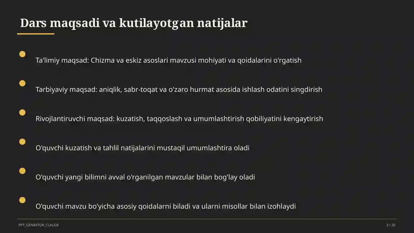 Chizma va eskiz asoslari (6-sinf) 3