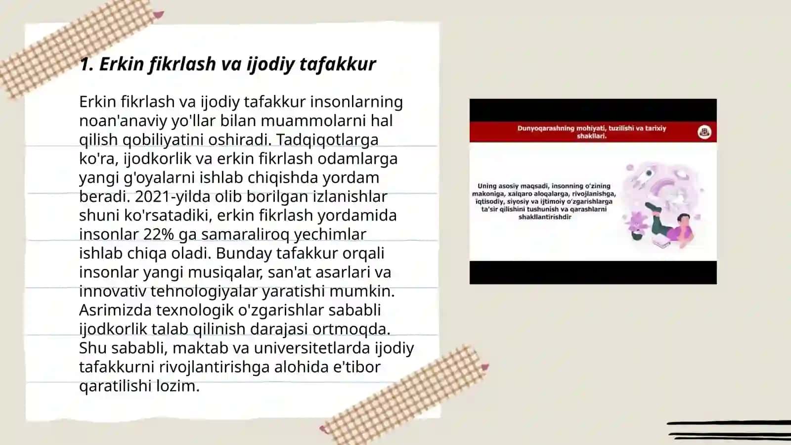 Erkin fikrlash va ijodiy tafakkur 3