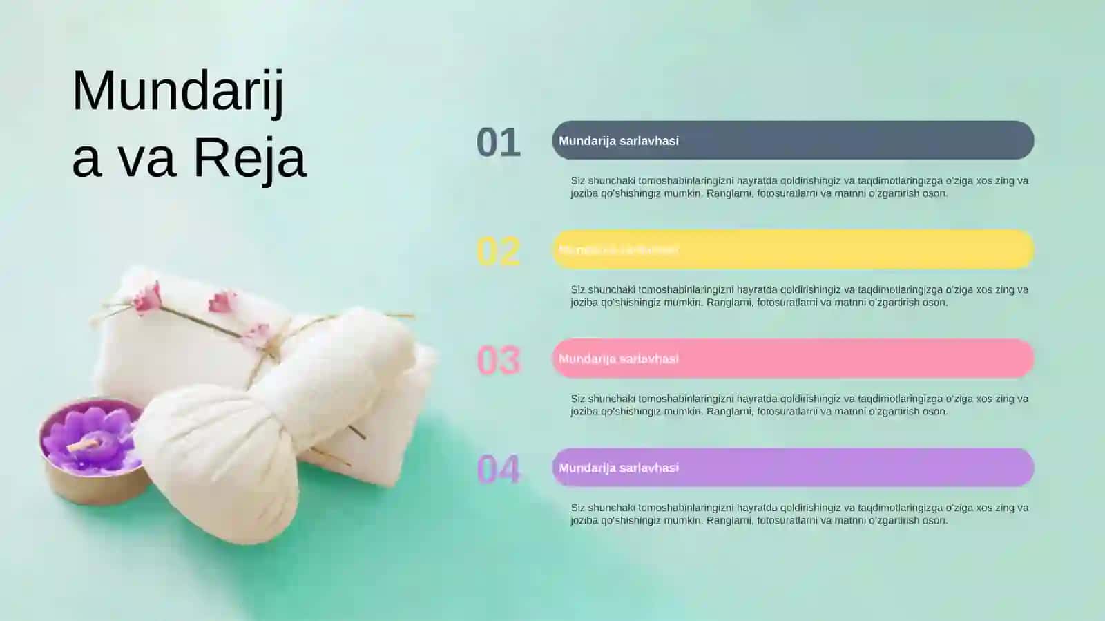 Sog'lomlashtirish va SPA Xizmatlari Menejmenti Taqdimoti (48 Slayd) 3