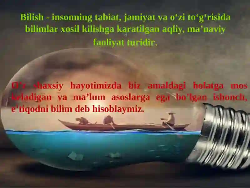 BILISH FALSAFASI 3