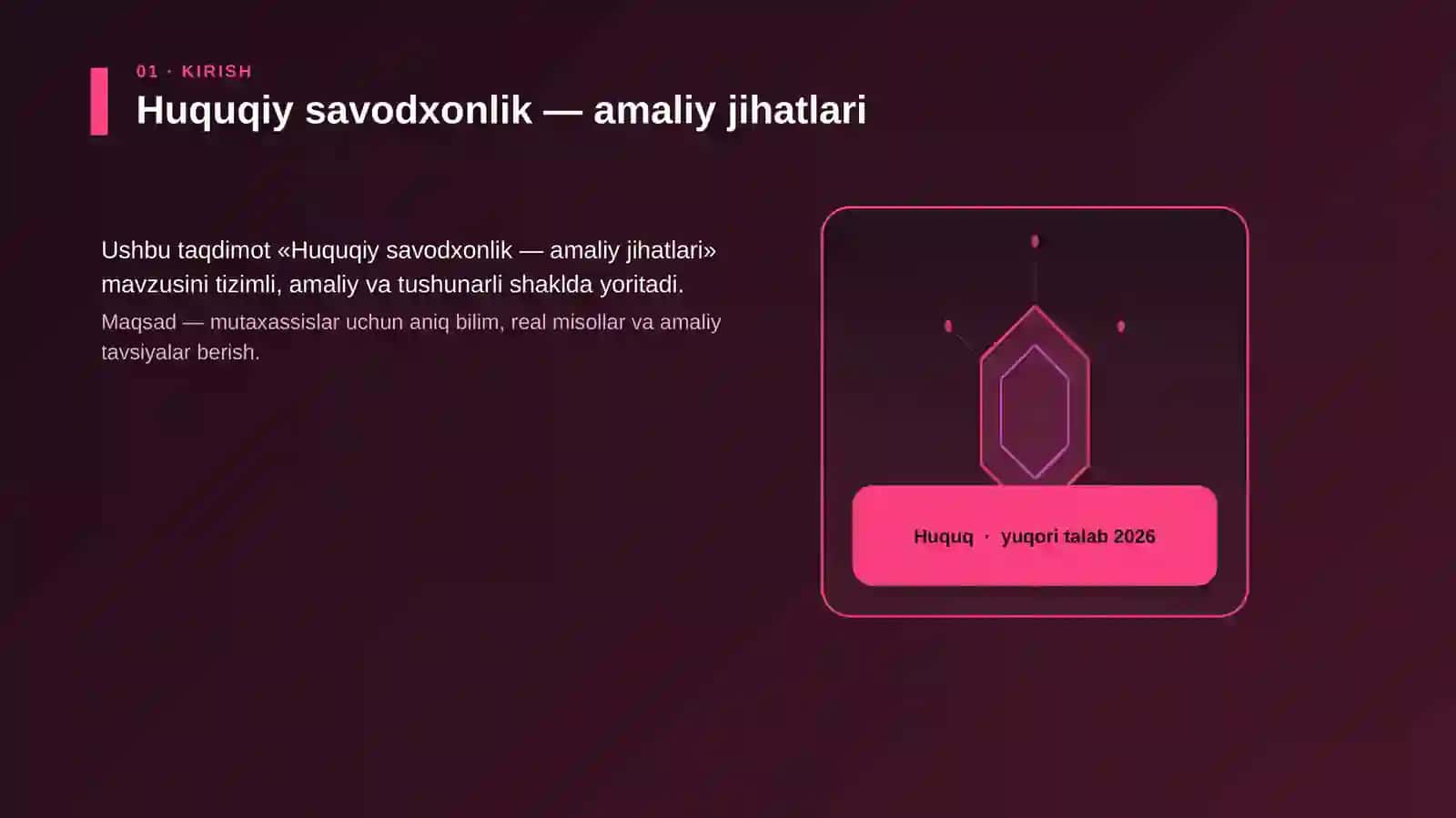 Huquqiy savodxonlik — amaliy jihatlari 3
