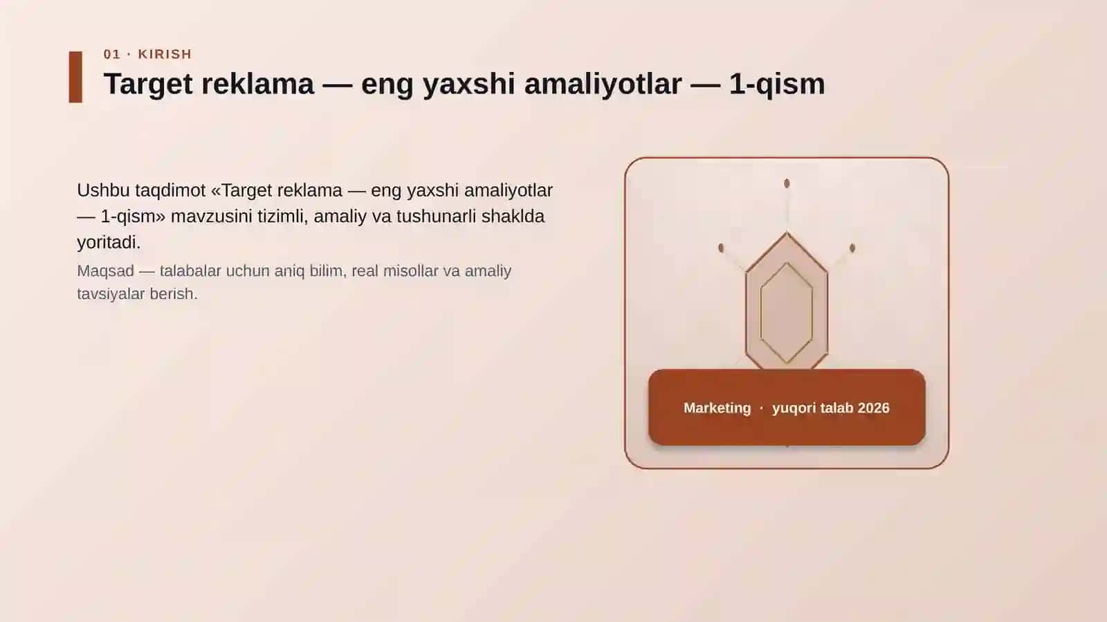 Target reklama — eng yaxshi amaliyotlar — 1-qism 3