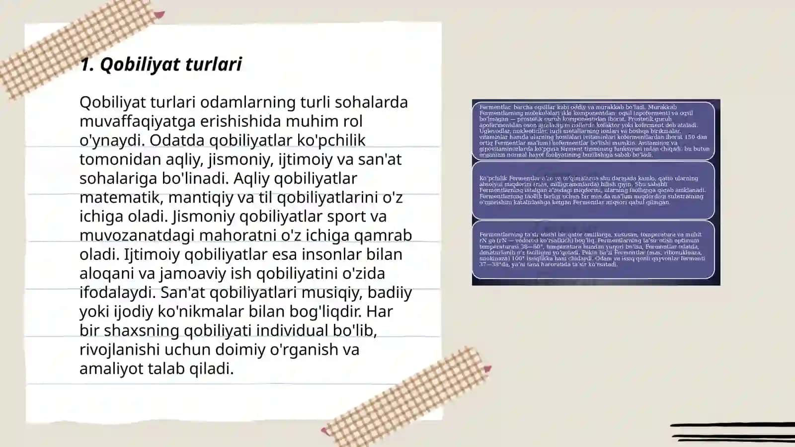 Qobiliyat turlari 3