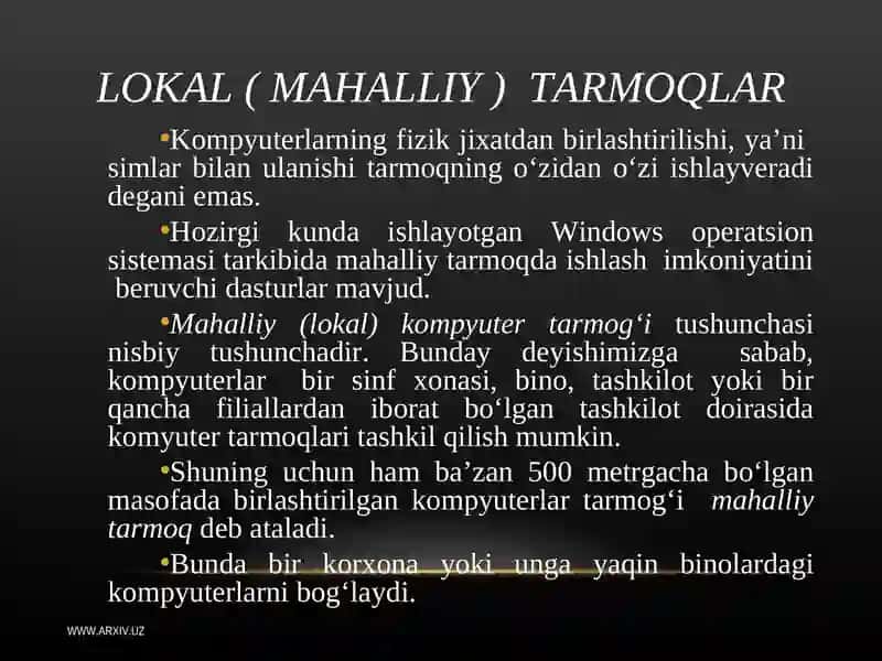 Kompyuter Tarmoqlari 3