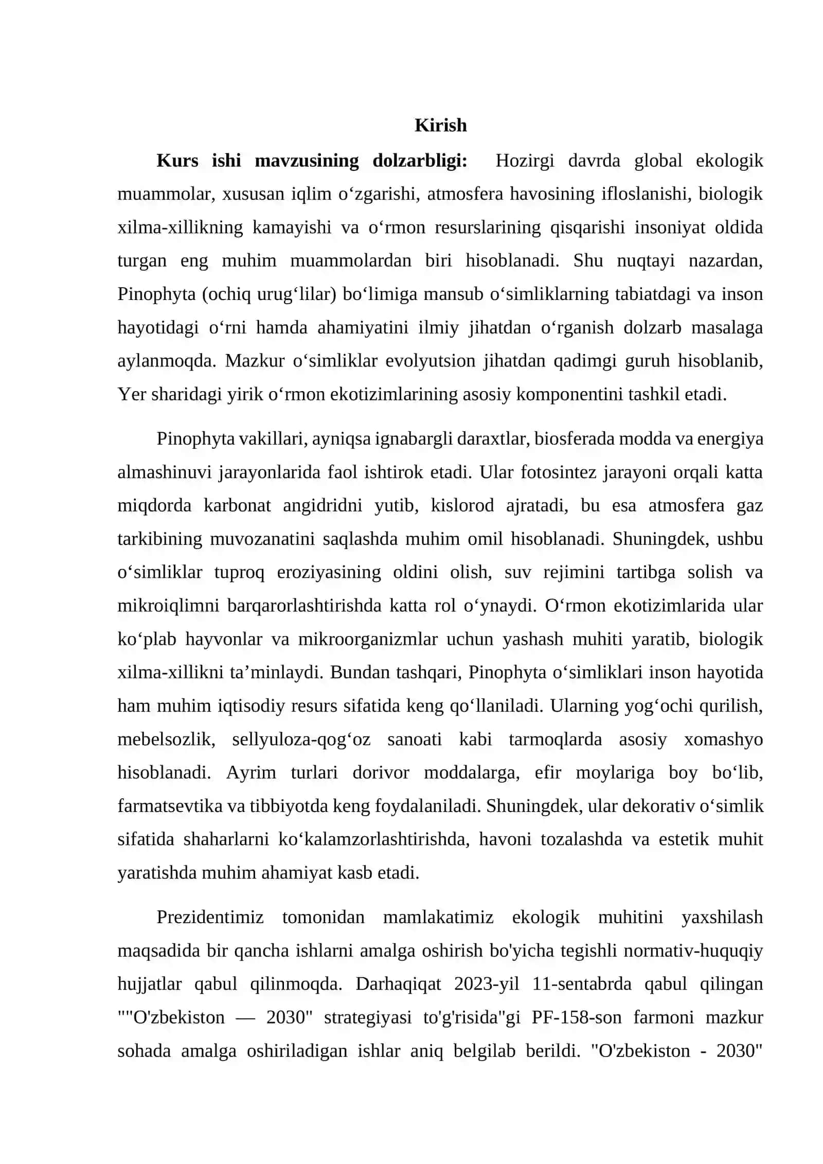 Pinophyta bo'limining tabiatdagi va inson hayotidagi ahamiyati 3