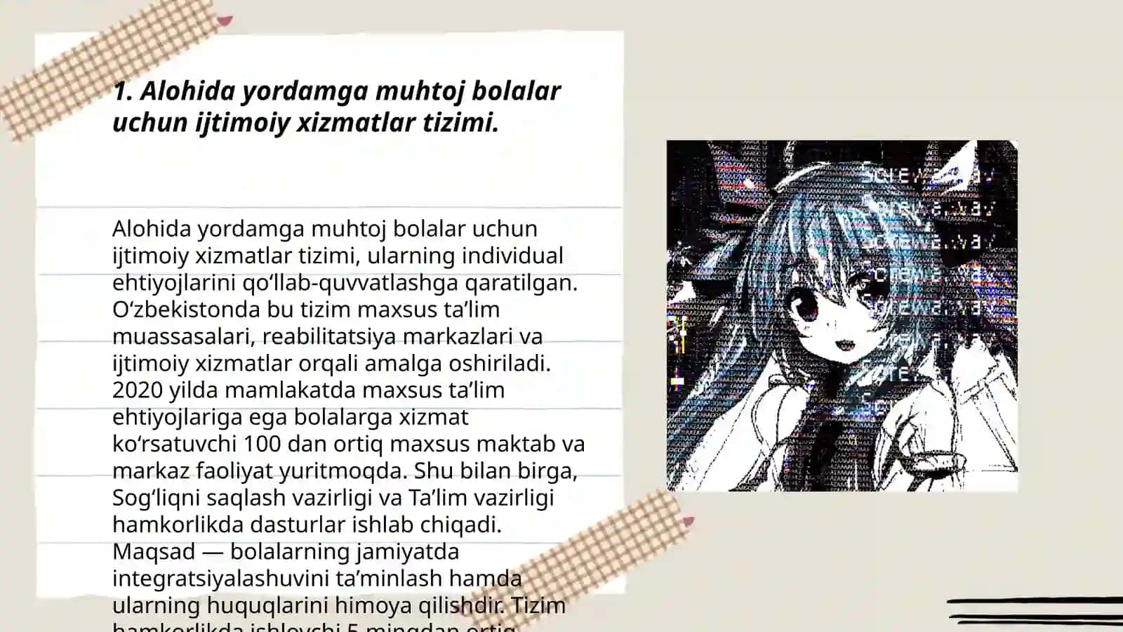 Alohida yordamga muhtoj bolalarga ijtimoiy pedagogik yordam tashkil etish 3