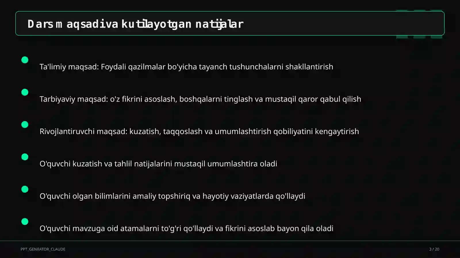 Foydali qazilmalar (3-sinf) 3