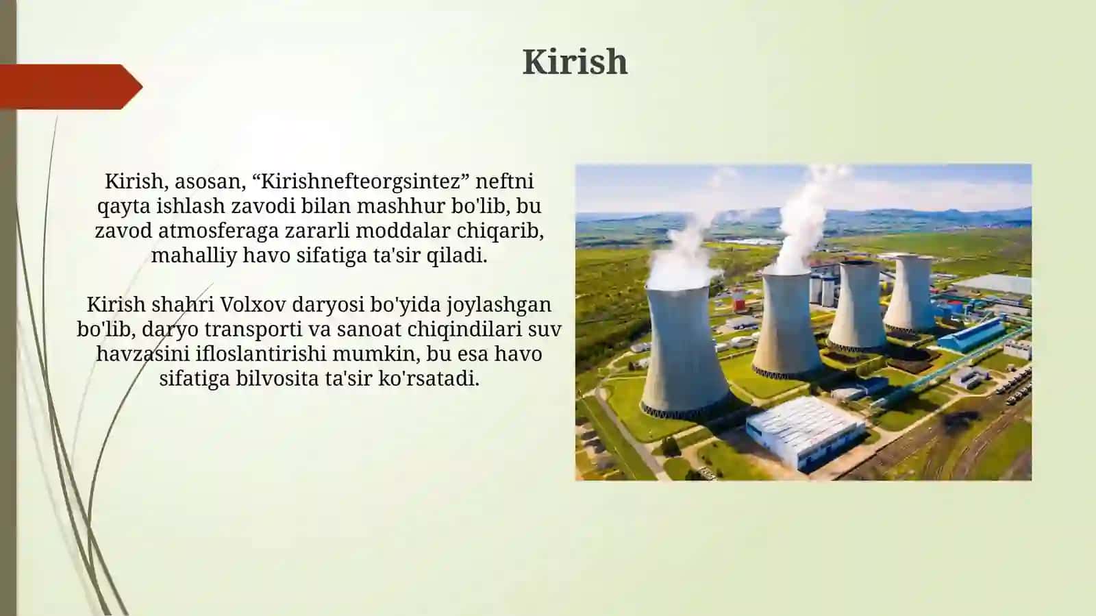 Atmosfera havosining ifloslanish manbalari va ularni kamaytirish yo'llari 3