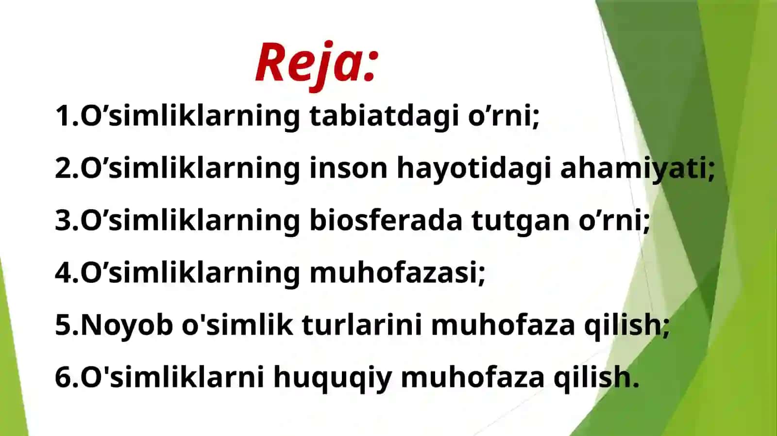 O'simliklarni insonga biosfera da tutgan o'rni va muhofazasi 3