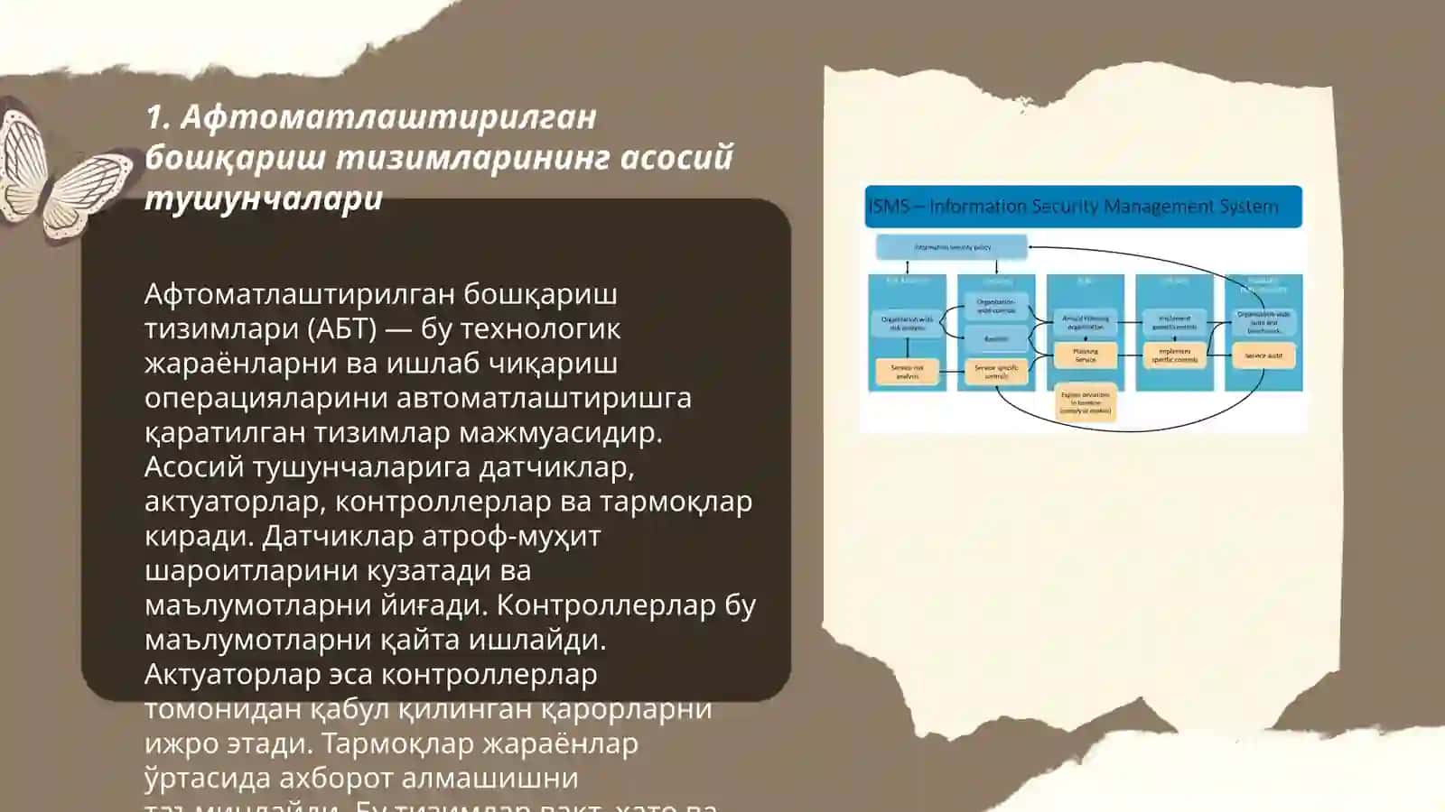 Aftomatlashtirilgan boshqarish tizimi va aftomatik boshqarish tizimi 3