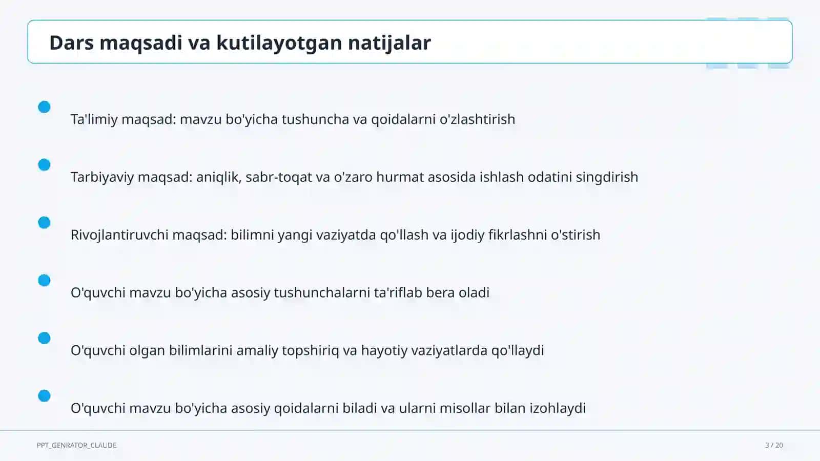 Nutq uslublari: ilmiy va rasmiy uslub (10-sinf) 3