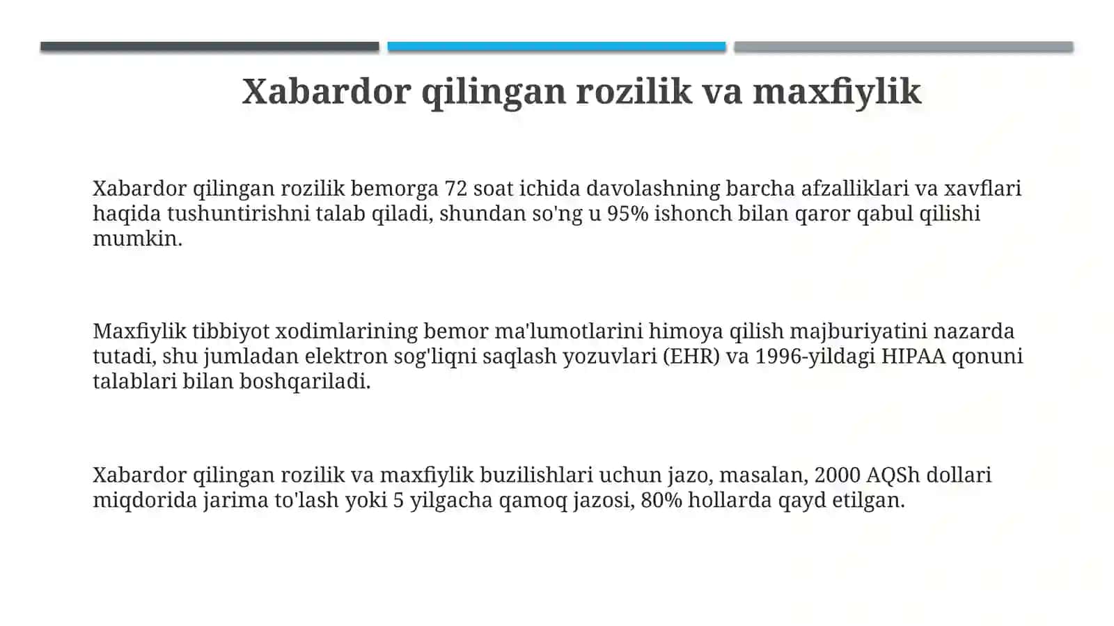 Zamonaviy davrning tibbiy va farmatsevtika etikasitendentsiyalari 3