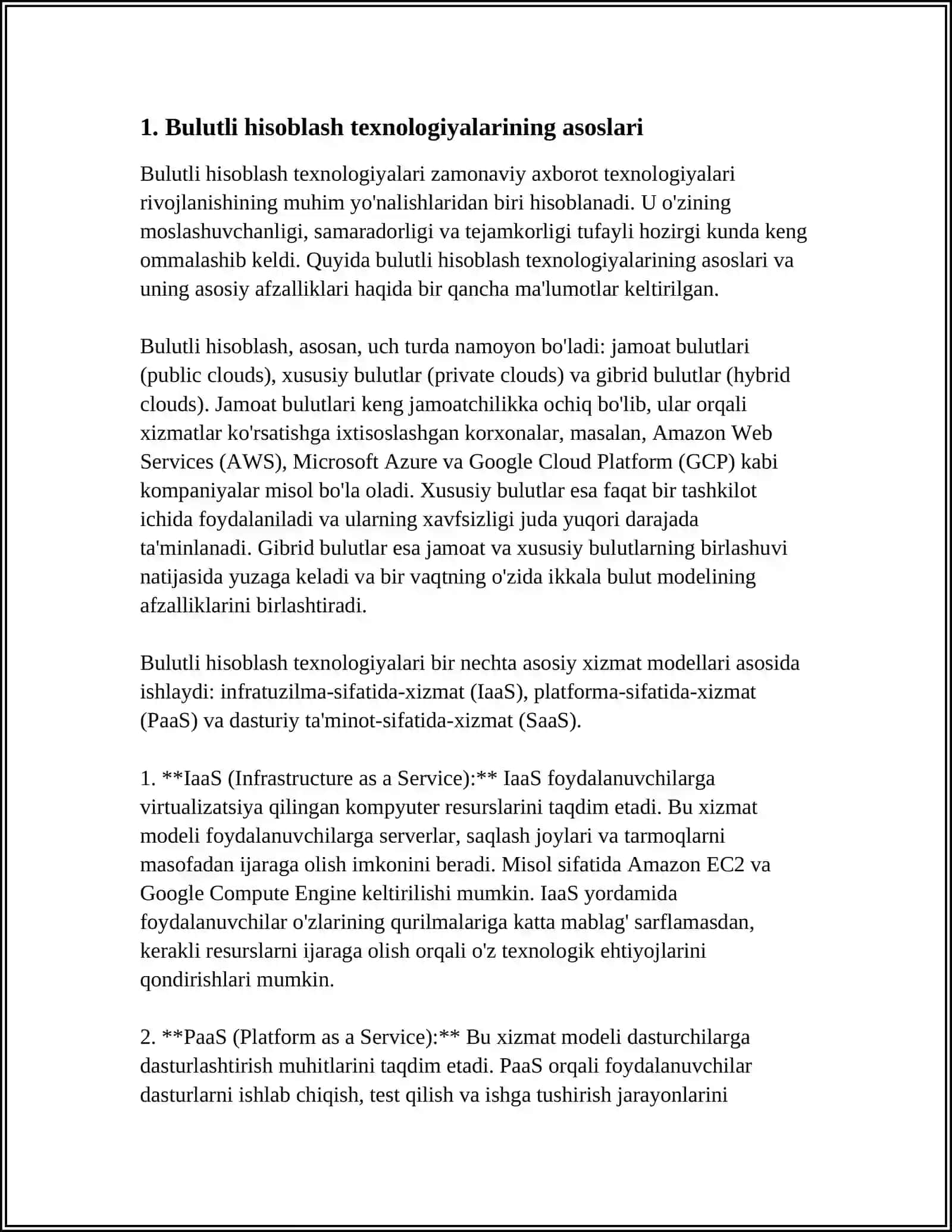 Bulutli Hisoblash Texnologiyalari 3