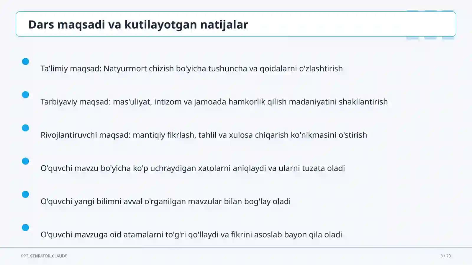 Natyurmort chizish (2-sinf) 3