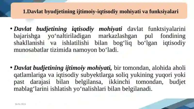 Davlat byudjeti. 3