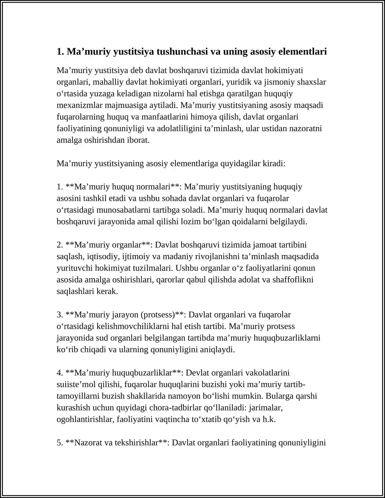MA'MURIY YUSTITSIYA TUSHUNCHASI, MAZMUNI VA MOHIYATI 3