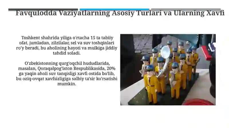 Aholini favqulodda vaziyatlarga mustaqil tayyorlash shakllari va usullari 3