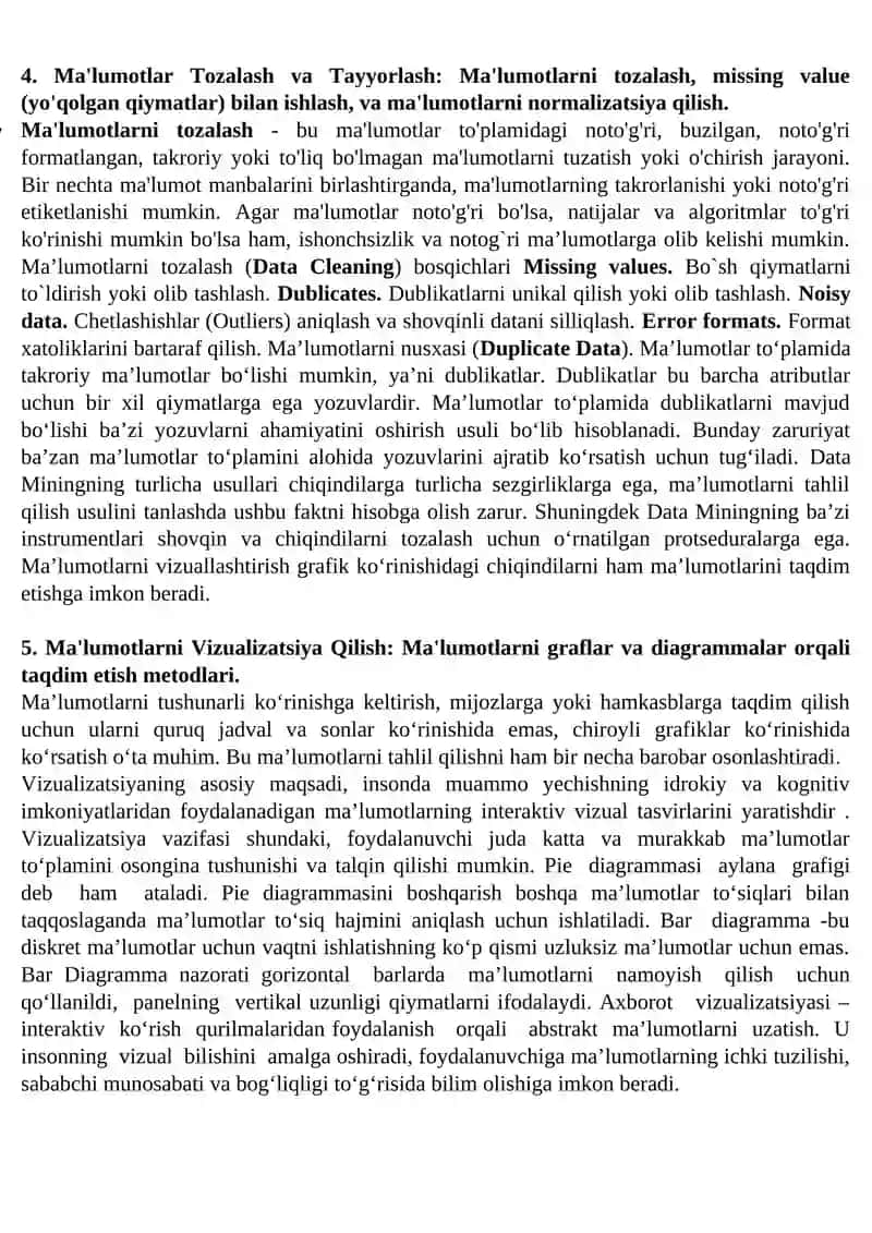 Data Mining va Ma'lumotlar Tahlili 3
