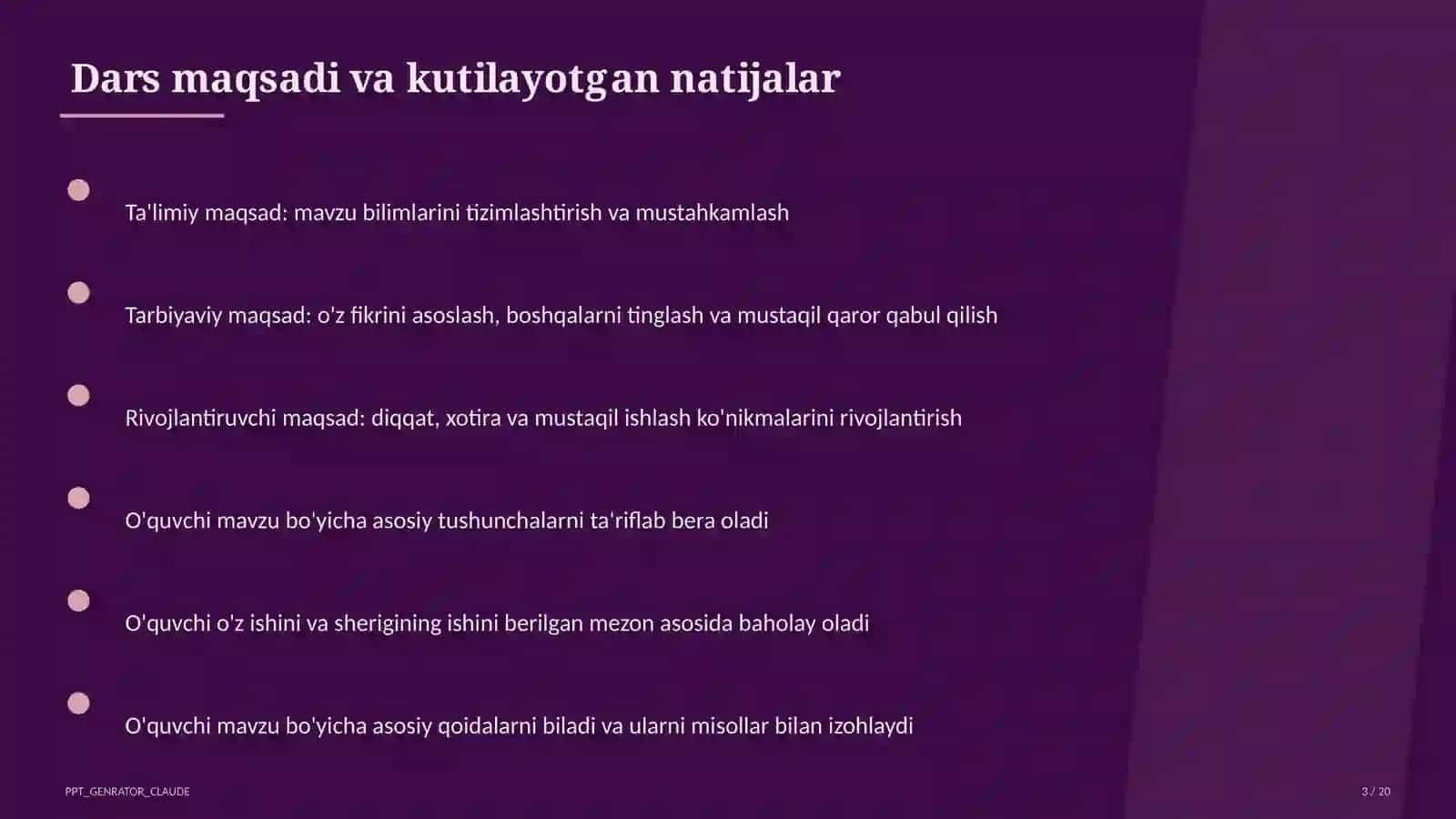 Odam organizmining tuzilishi: to'qima va organlar (8-sinf) 3