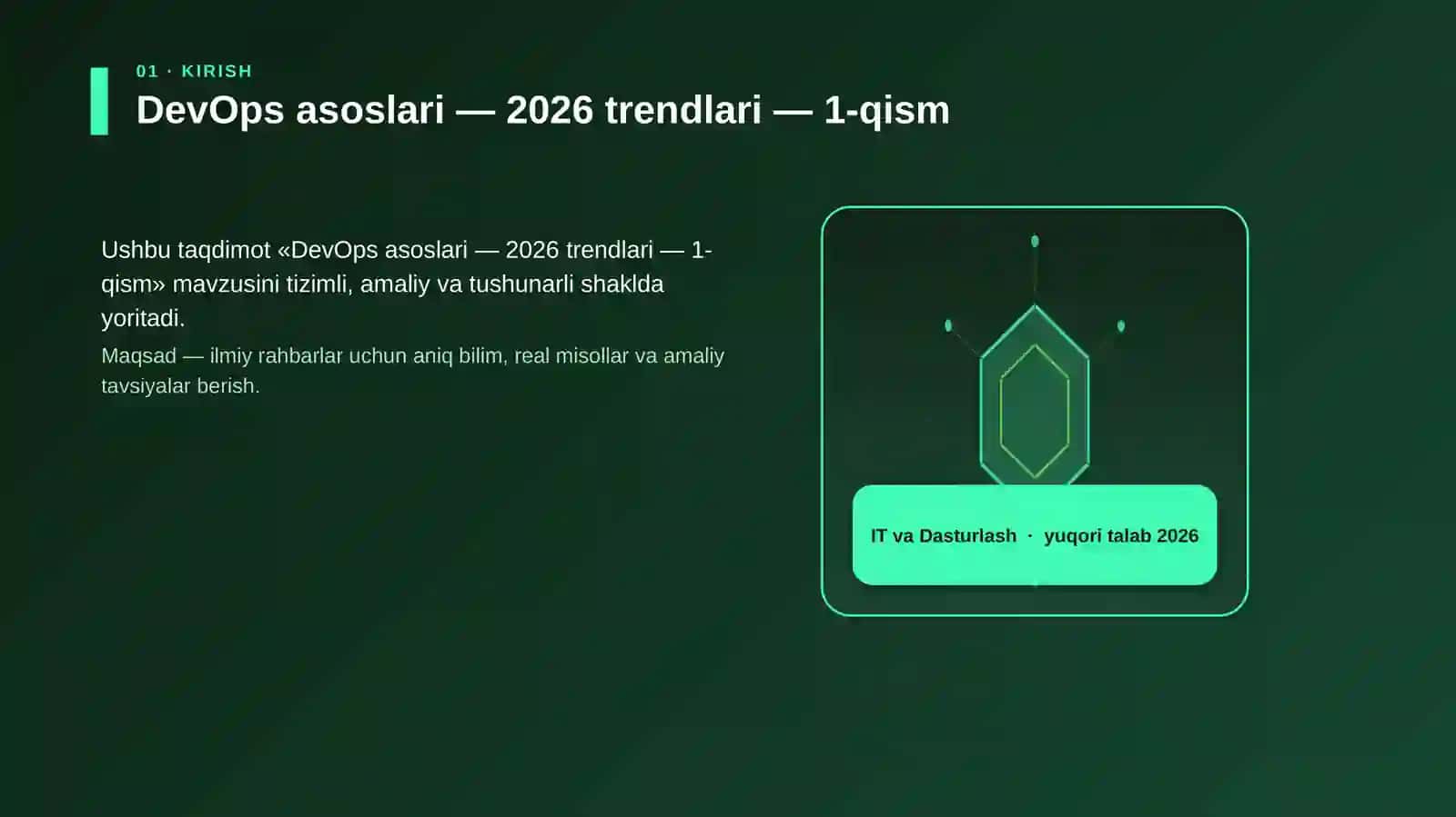 DevOps asoslari — 2026 trendlari — 1-qism 3