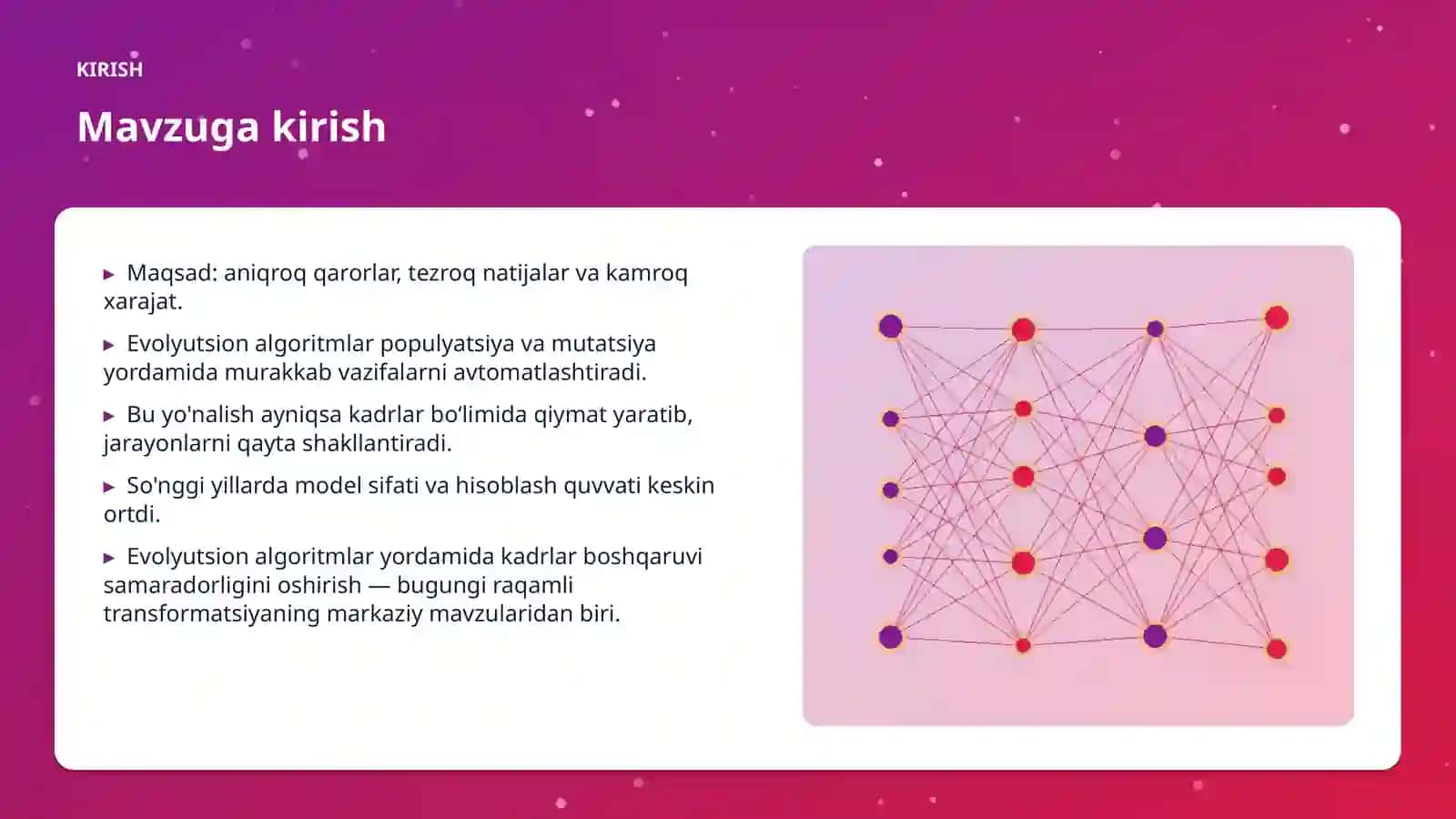 Evolyutsion algoritmlar yordamida kadrlar boshqaruvi samaradorligini oshirish 3