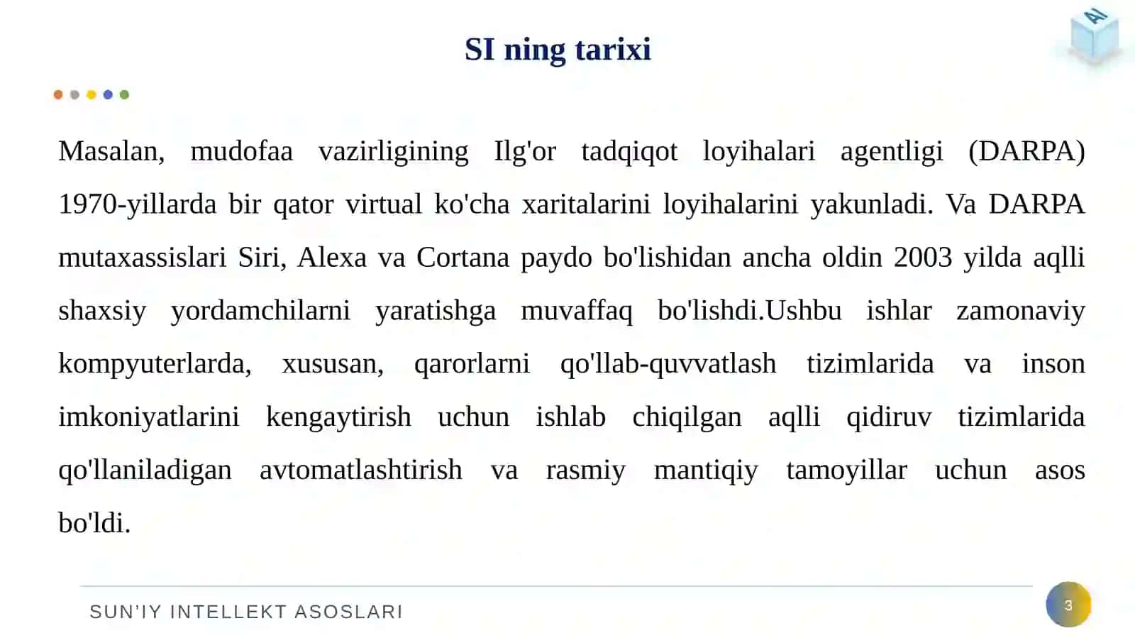 Sun'iy intellekt tarixi 3