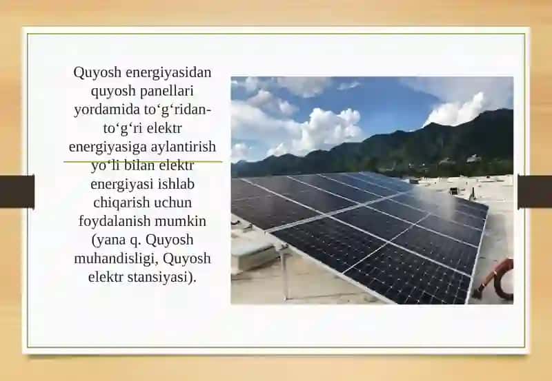 Qayta tiklanadigan energiya manbalarini oshirish 3