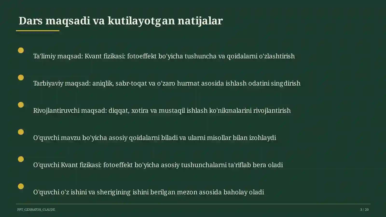 Kvant fizikasi: fotoeffekt (11-sinf) 3
