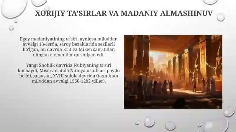 Soʻnggi podsholik davrida Misr (mil.avv.XVI-XII asrlar va mil.avv.XI-IV asrlar) 3