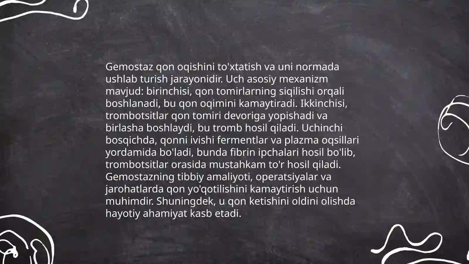 Gemostaz mexanizmlari va uning patologiyasi 3