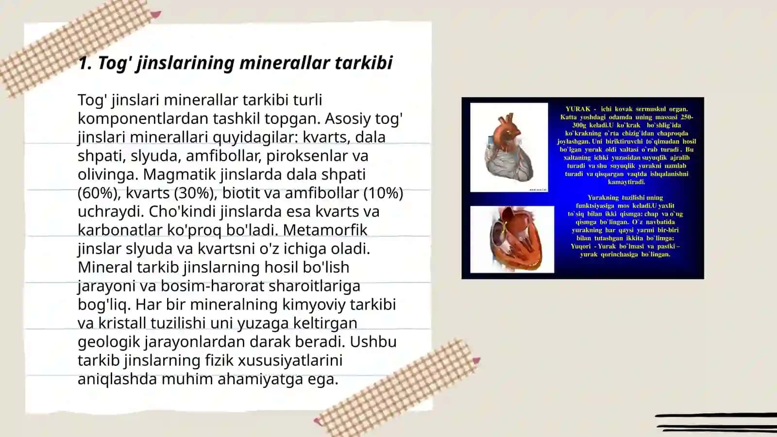 Tog' jinslarining minerallar tarkibi 3