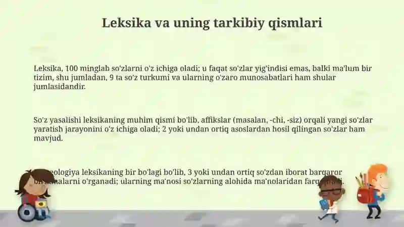 Tilning lug’aviy sathi 3