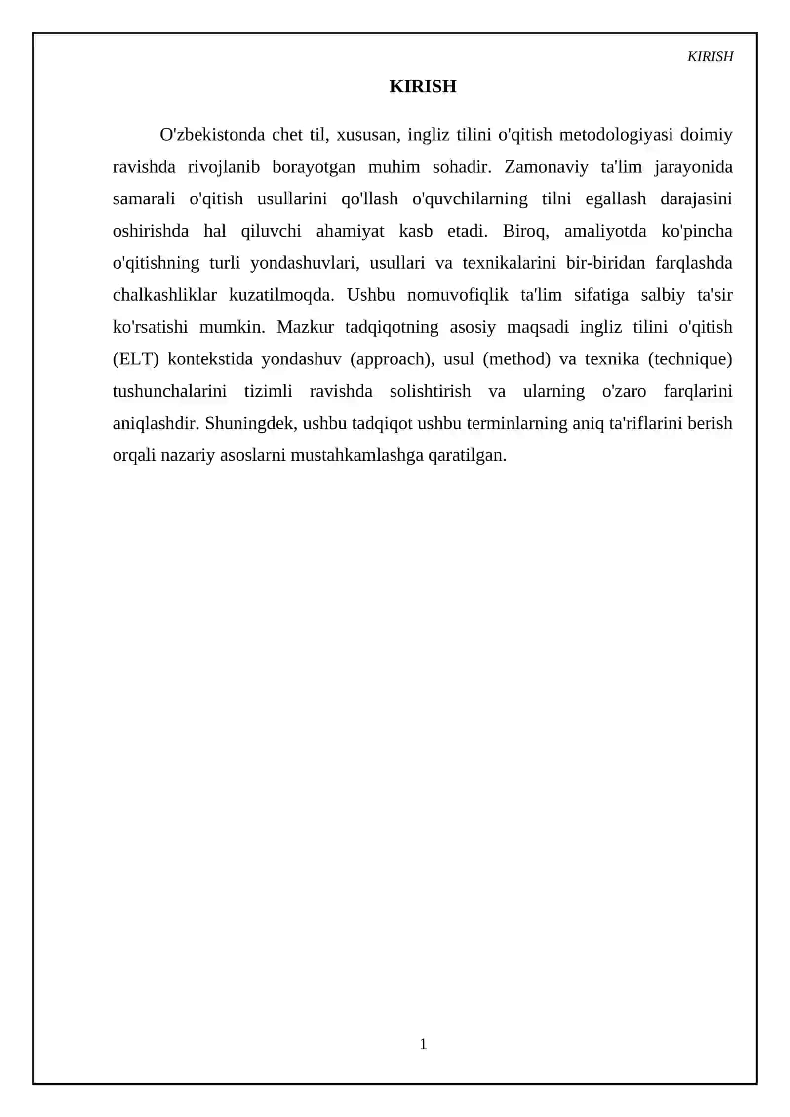 Til o'qitish yondashuvlari, metodlar va uslublar 3