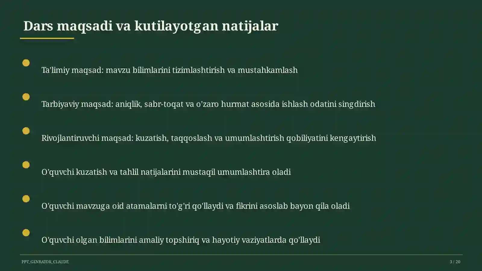 Sinf soati va tarbiyaviy tadbirlar 3