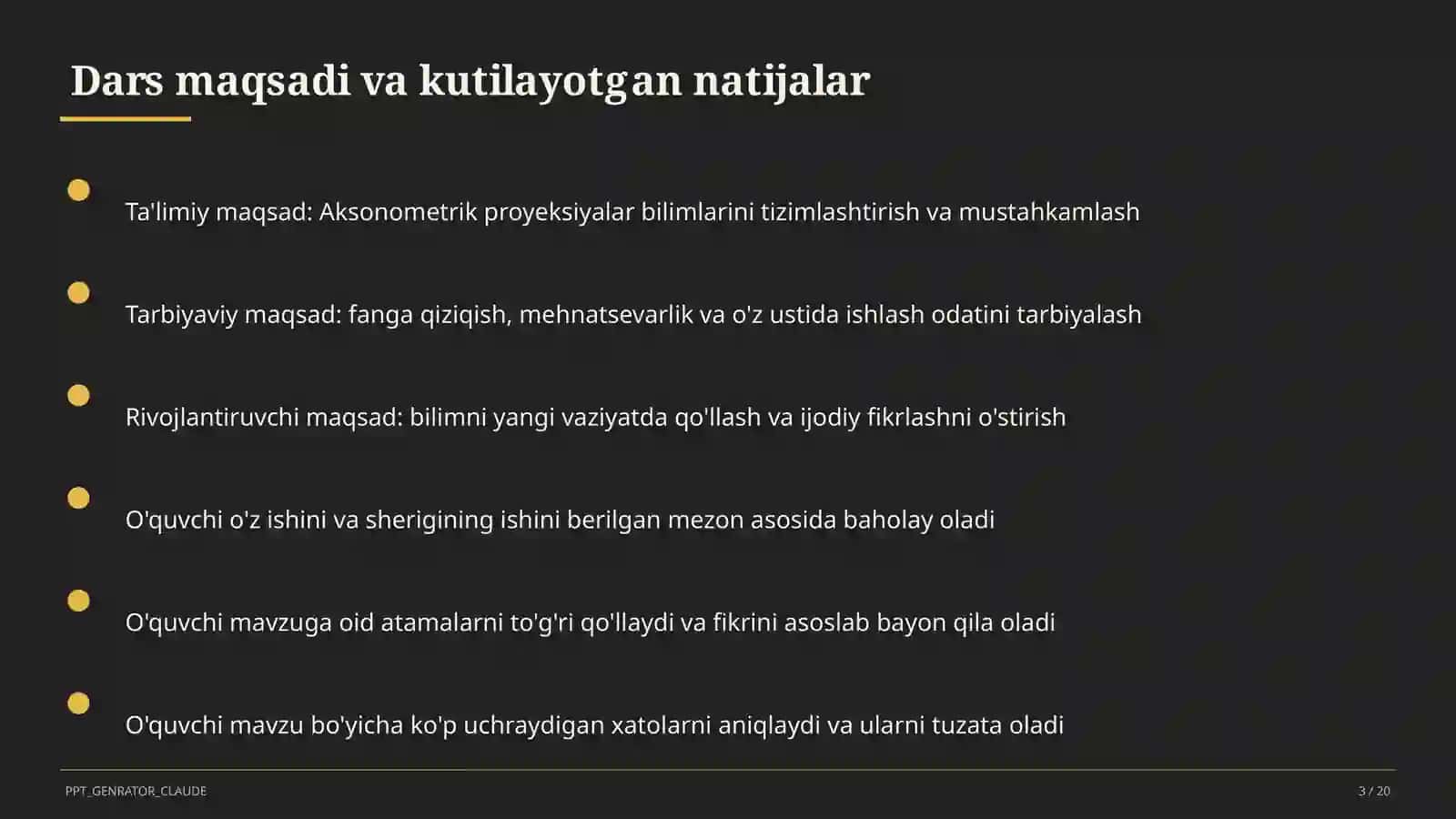 Aksonometrik proyeksiyalar (8-sinf) 3