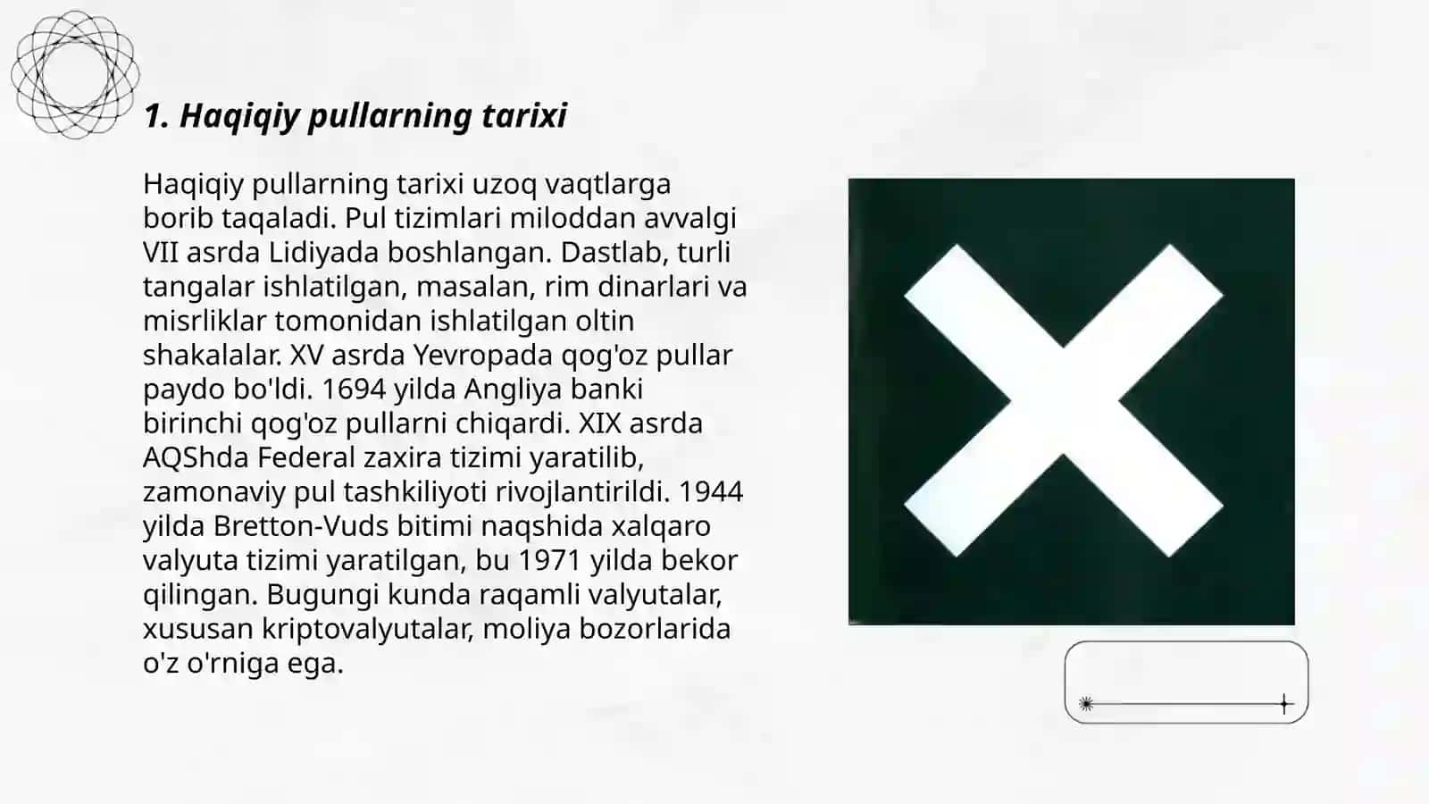Haqiqiy pullarning tarixi 3
