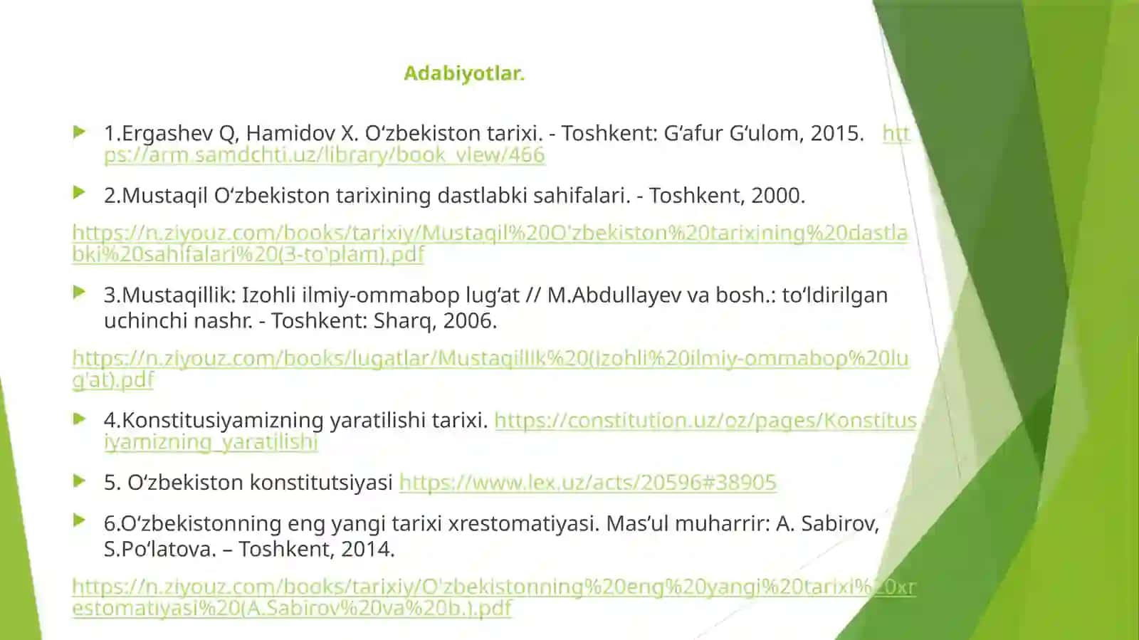 O‘zbekiston tanlagan mustaqil rivojlanish yo‘li va uning ahamiyati. 3